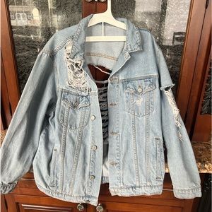 John Galt distressed denim jacket